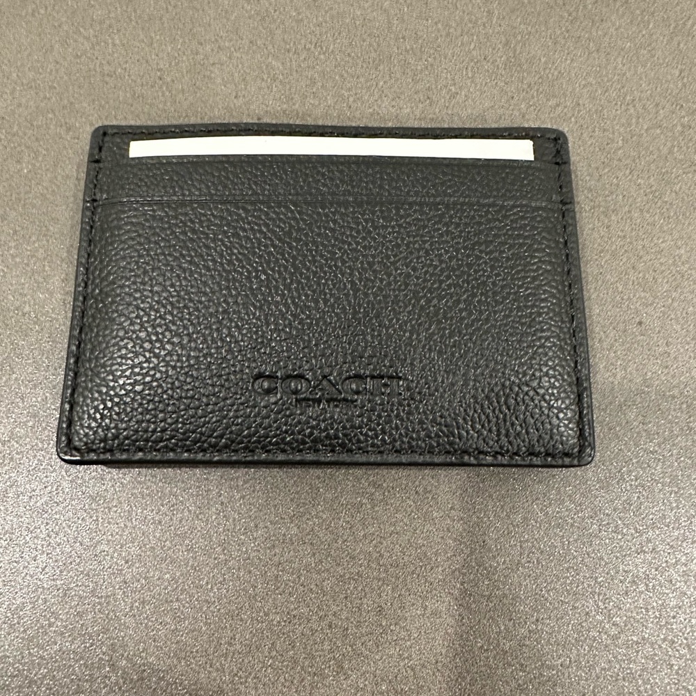 Men’s Coach Card Holder with Money Clip